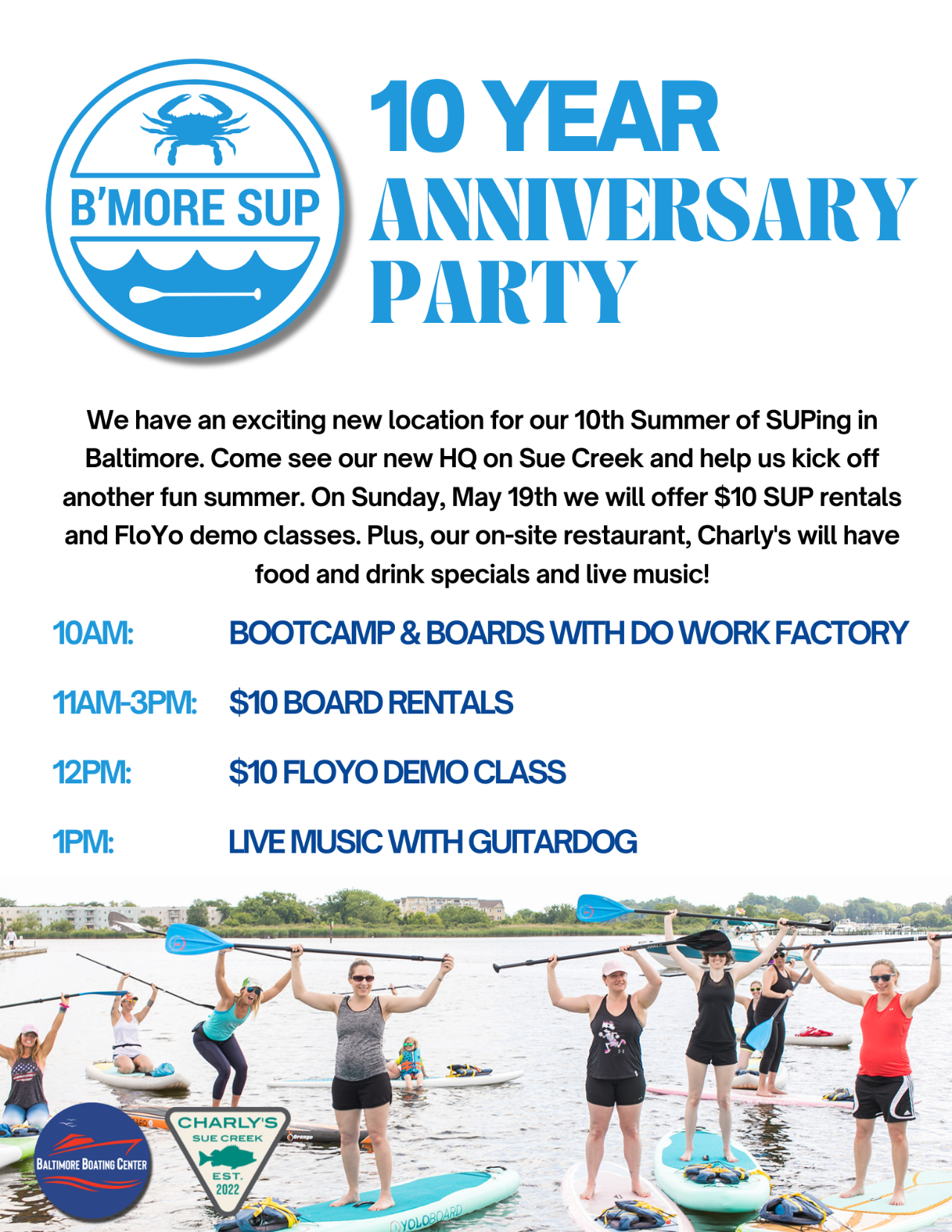 B’More SUP 10 Year Anniversary Party