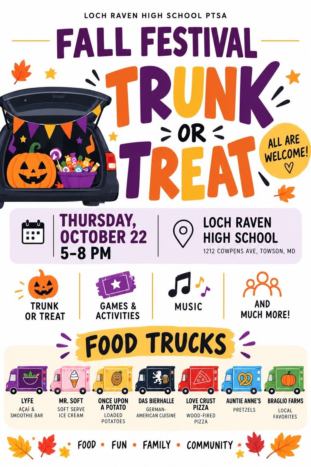 Fall Festival & Trunk or Treat
