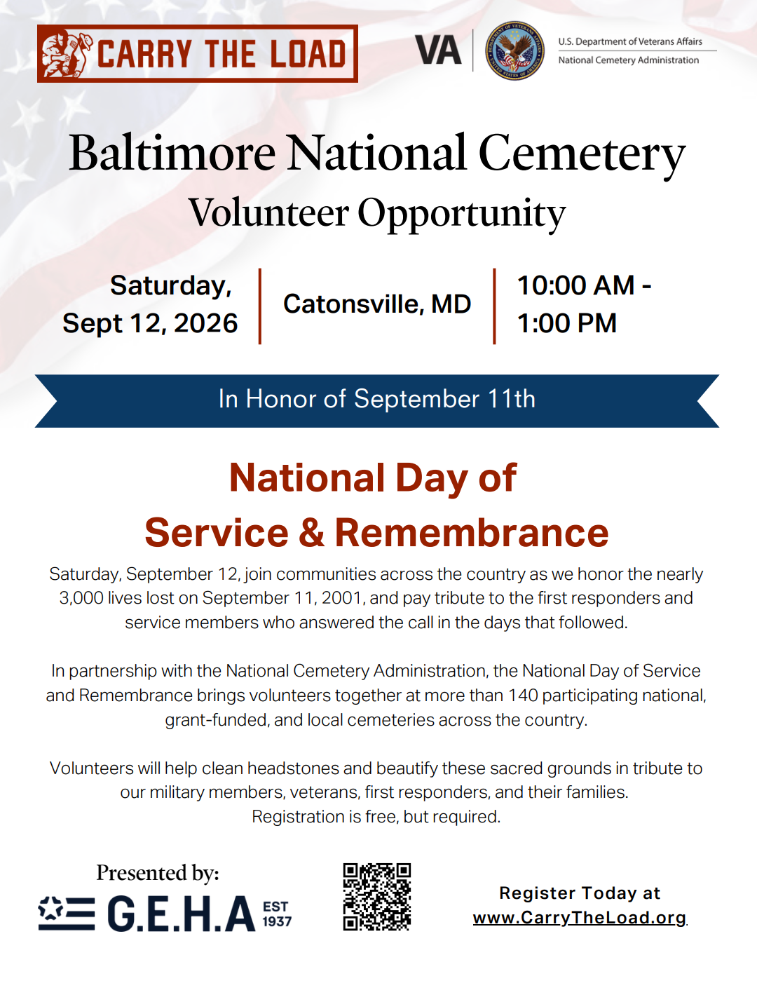 National Day of Service and Remembrance