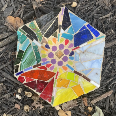 Intro to Stained Glass Mosaics: Create Your Own Mosaic Concrete Steppingstone