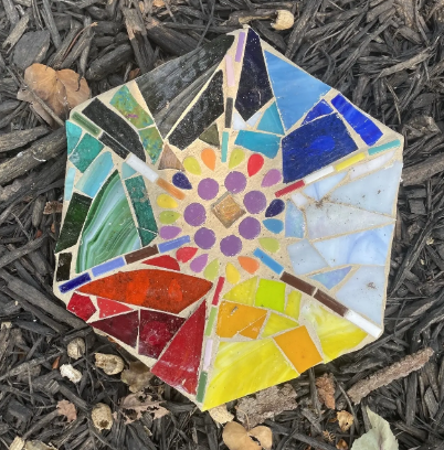 Intro to Stained Glass Mosaics: Create Your Own Mosaic Concrete Steppingstone