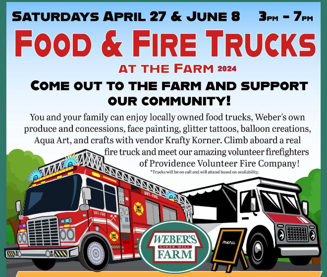 Food & Fire Trucks at the Farm