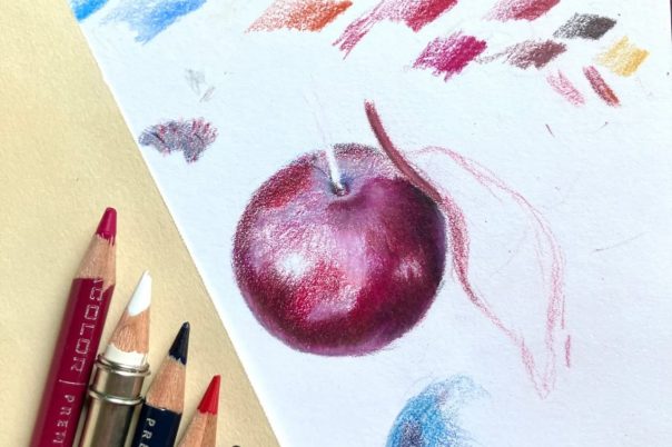 Beginner Realistic Colored Pencil Drawing