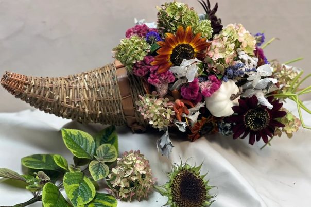 Harvest Cornucopia Centerpiece
